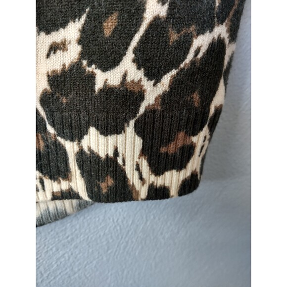 City Streets Cheetah Print 3/4 Cardigan Sweater SZ Small - Picture 6 of 8